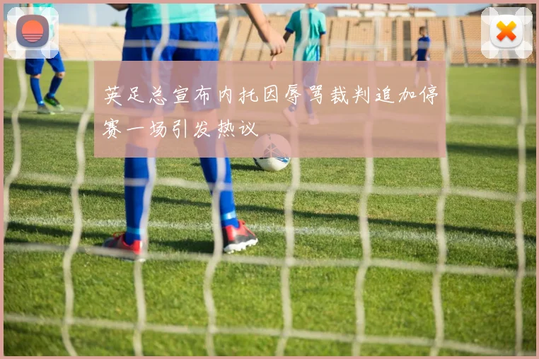 英足总宣布内托因辱骂裁判追加停赛一场引发热议